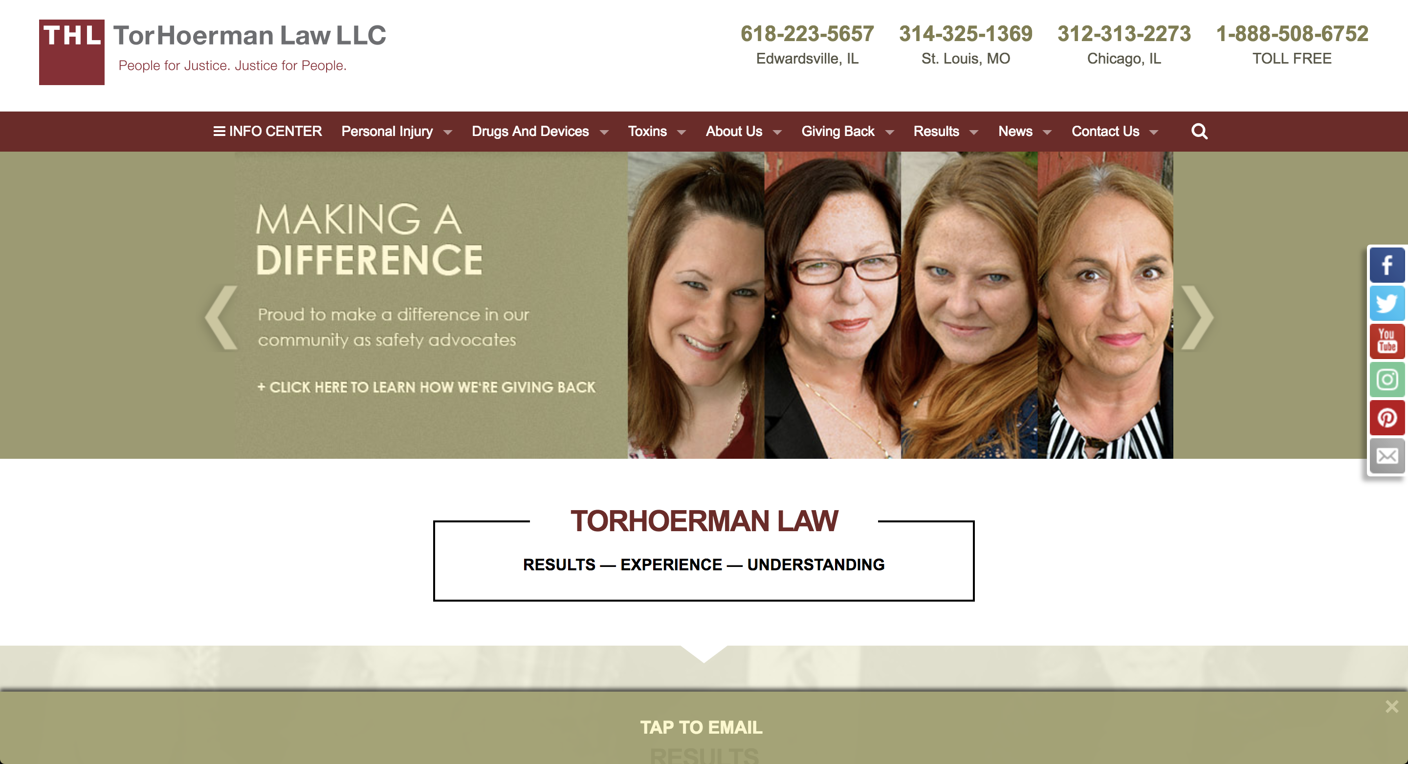 TorHoerman Law, LLC Screenshot
